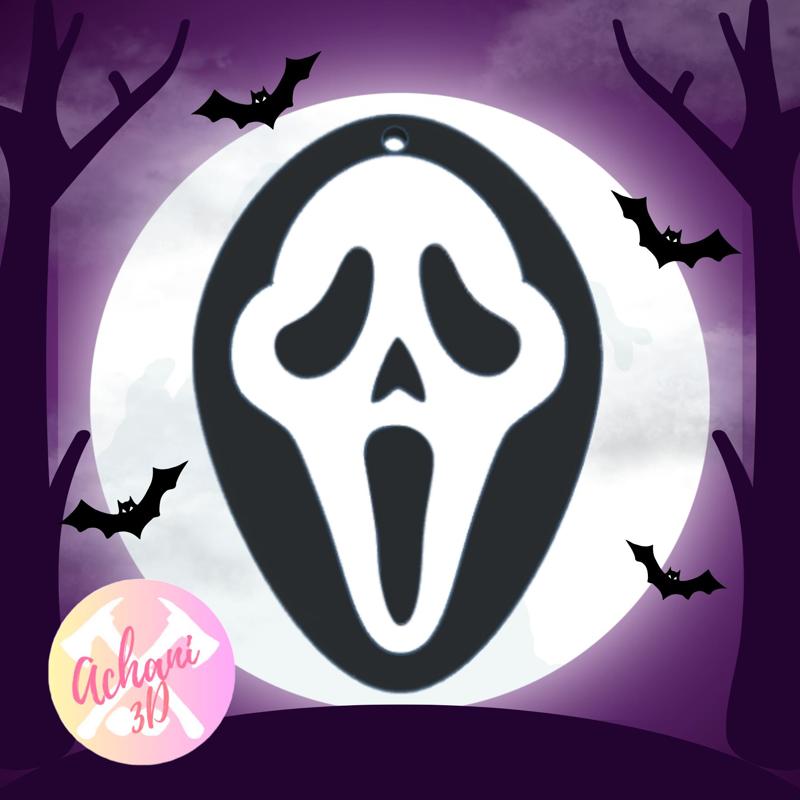 Halloween Scream Keychain