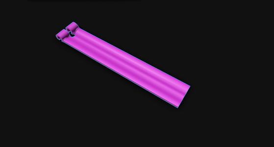 30 21 4502 Curtain, narrow, hook with slot at top