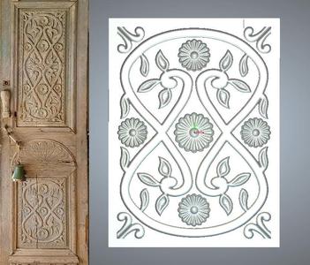 ANIQUE DOOR WOOD CARVED