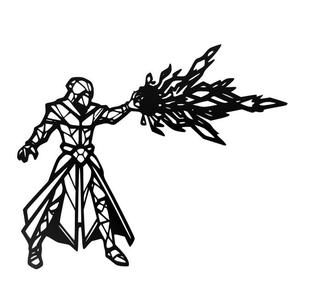 Eldritch Blast Line Art Wall Art