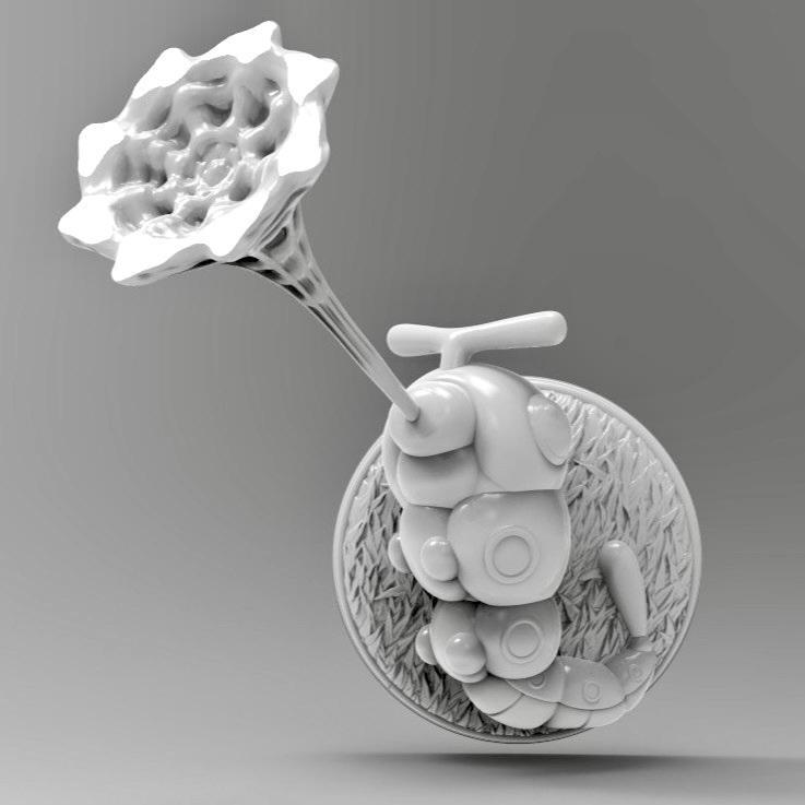 Caterpie 3D Printable Pokemon Fridge Magnet or Wall Decoration