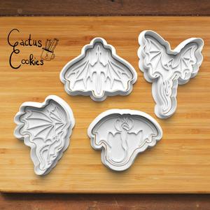 Dragons cookie cutter set 0413