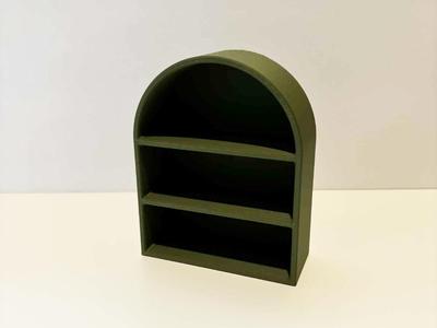 Mini doll house size arched bookcase