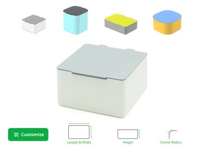 Customizable Box with Hinged Lid (Parametric)