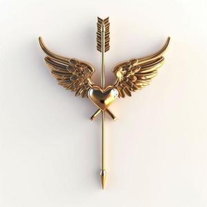 Winged Swords Heart Wall
