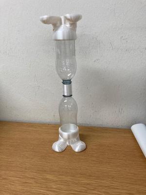 Hourglass with PET Bottles