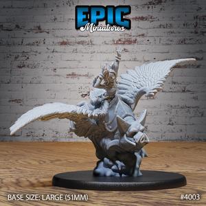 Pig Flying Mount ‧ DnD Miniature ‧ Tabletop Miniatures ‧ Gaming Monster ‧ 3D Model ‧ RPG ‧ DnDminis ‧ STL FILE