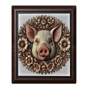 pig animal wall art relief wall decor