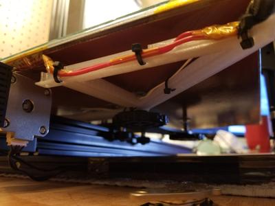 Ender Extender Heated Bed Wire Support Bracket