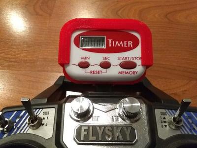 Dollar Tree Timer mount for Flysky FS-i6 transmitter