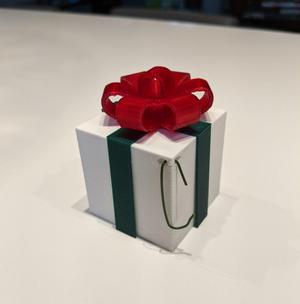 Christmas present multi color single extruder