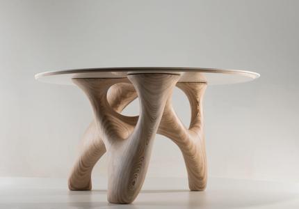 Design Wood circle table
