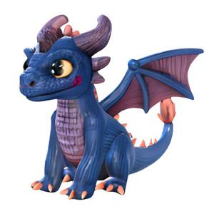 Adorable Blue Baby Dragon
