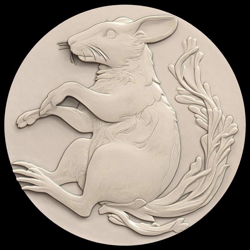 3D Model STL File for CNC Router/Laser & 3D Printer A Mammal with Retractable Claws on Its Hind Legs