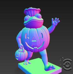 Pumpkin Frog - The Halloween Hopper