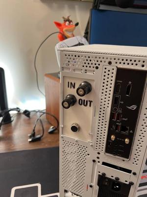 Meshlicious QDC backplate with labeled in/out (plus panel passthrough for aviator connector)