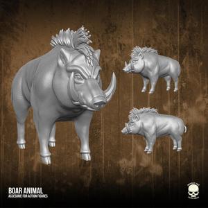 Boar Pet 3D printable Files for Action Figures