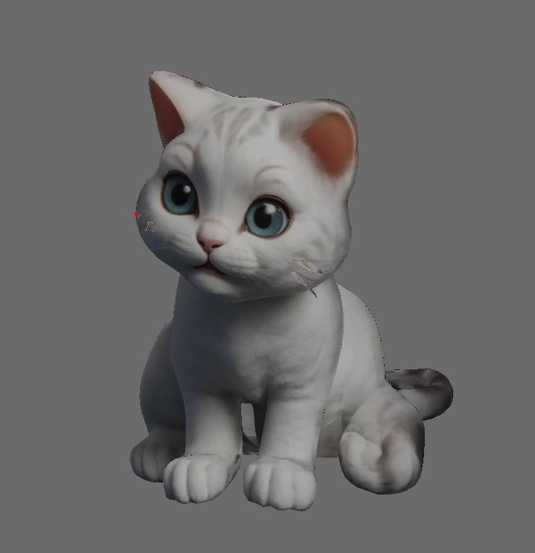 Cute cat figurine