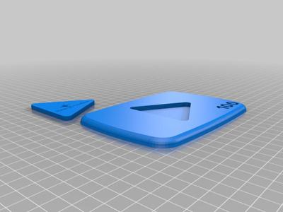 Custom 2 piece YouTube Play Button
