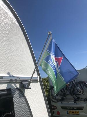 flagpole holder caravan