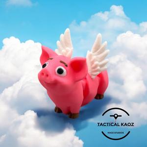 Articulating Flying Pig - Flexy Print in Place