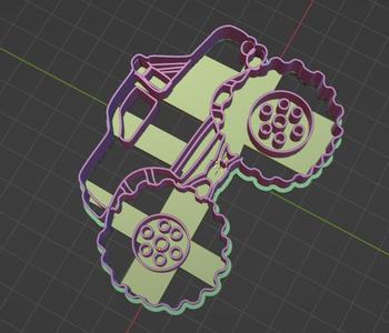 Monster truck Cookie Cutter - Truck Cutter