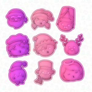 Christmas characters cookie cutter set of 9