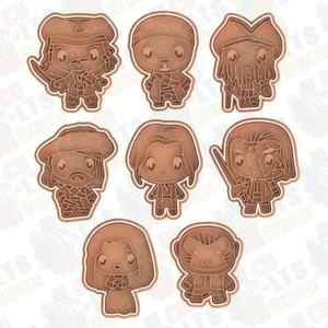 Pirates of the Caribbean cookie cutter set of 8