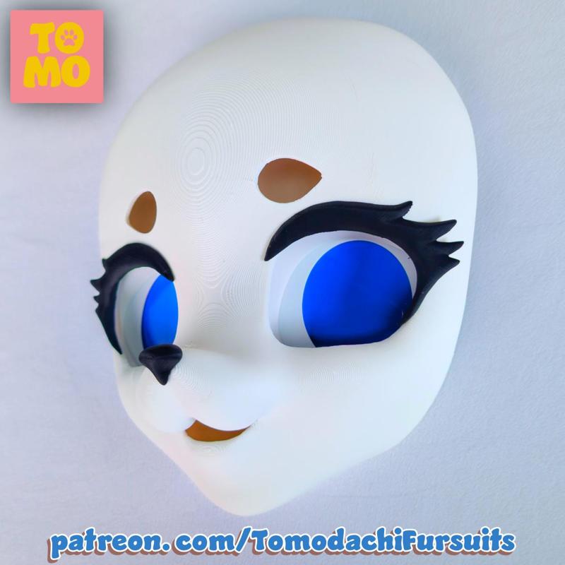 Kemono Puppy Dog Fursuit Head Base - Easy Print No AMS Required !