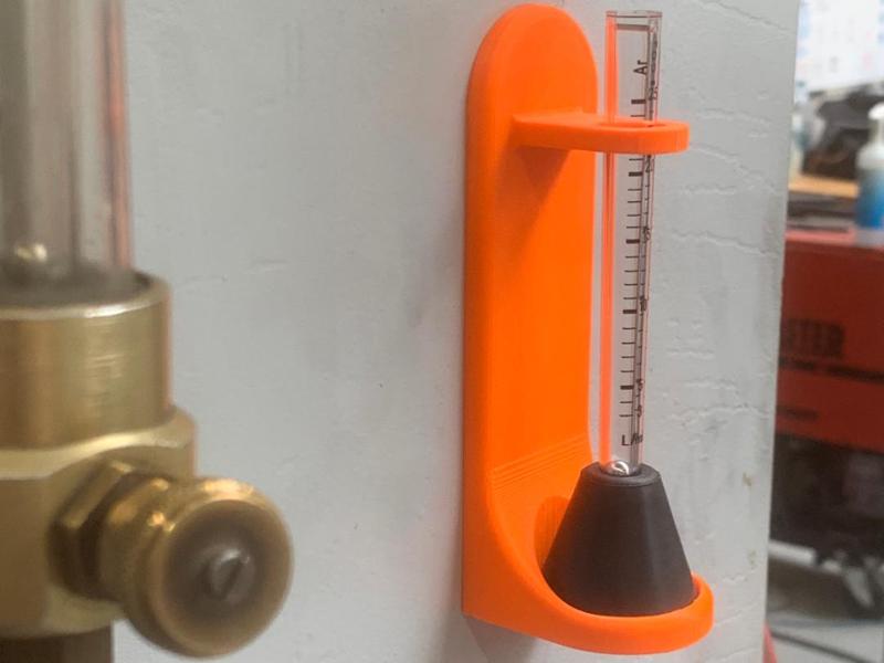 Argon/CO2 Flowmeter Magnetic Wallmount/ Holder