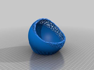 Futuristic 3D Printed Succulent Planter