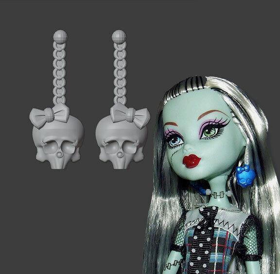 Replacement Earrings for Frankie Stein Doll