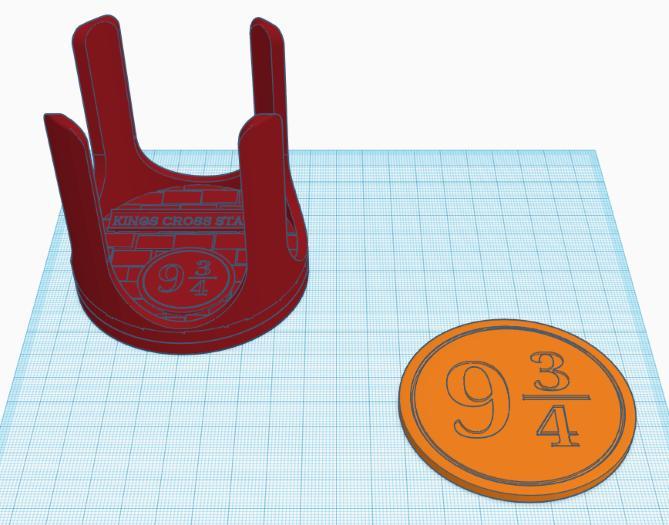 Harry Potter King's Cross Station coasters and holder