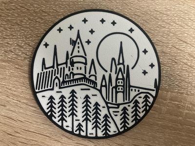 Howgarts scenery coaster