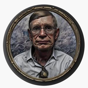 Stephen Hawking medallion pendant