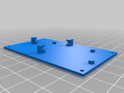 12v to 5v USB Buck Converter Mounting Plate