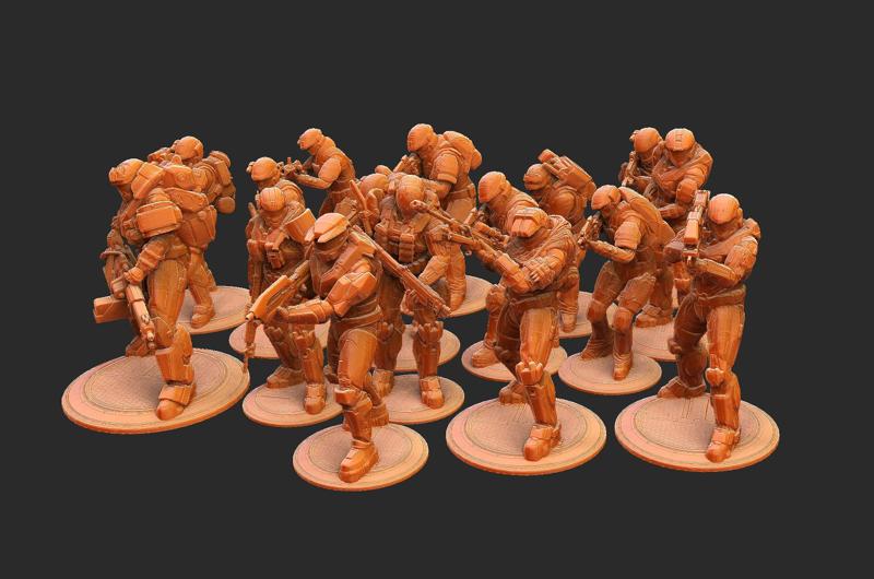 UNSC Set Halo Reach Miniature STL