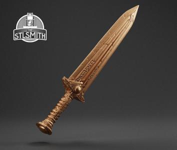 Dwarven Dagger Skyrim Life Size Prop STL