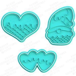 Valentines Day cookie cutter set of 3
