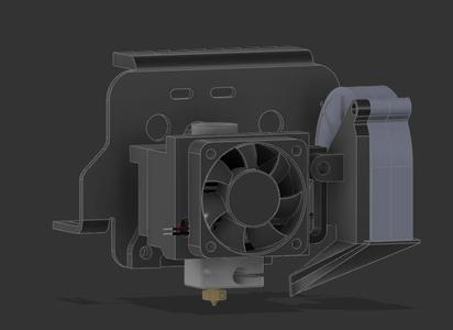 CR10 v3 (and v2) for v6 and volcano hotend mount