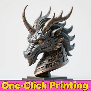 Dragon head sculpture