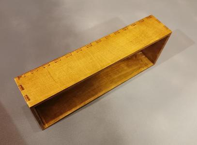 Wooden box for sorting