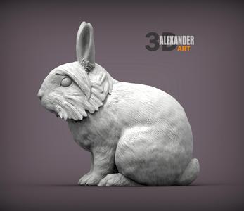 Rabbit lion 3D print model