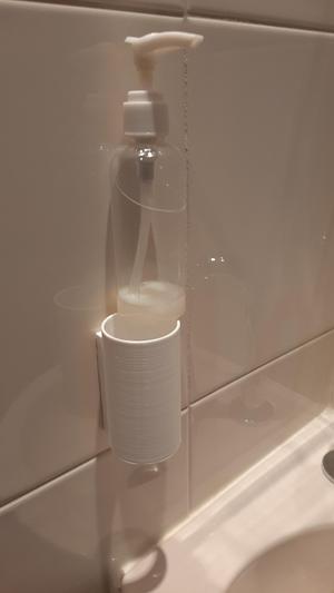 Liquid soap dispenser holder