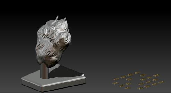 Pet Paw with Base and Abc