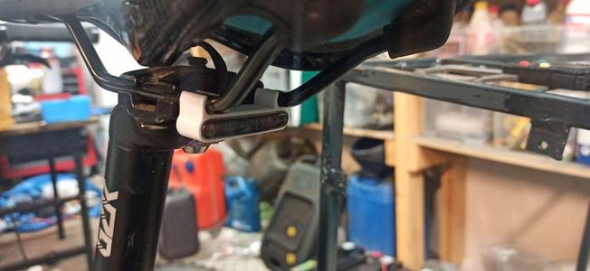 Bike rear light holder