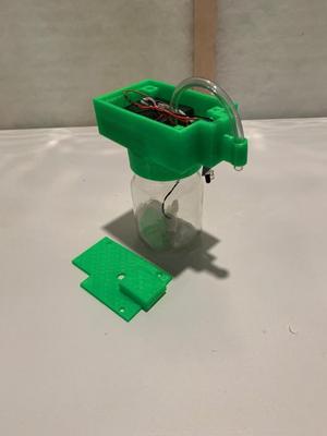 DIY non-touch hand sanitizer dispenser 