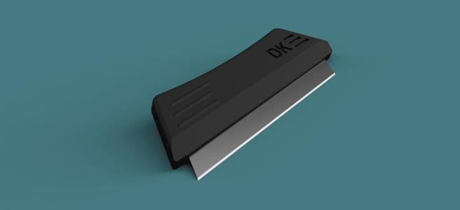 Utility knife blade scraper