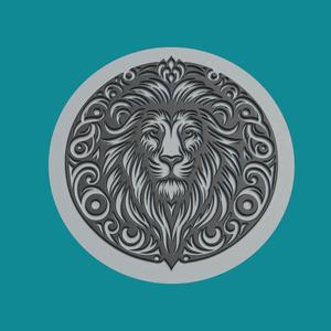 Lion Print Model