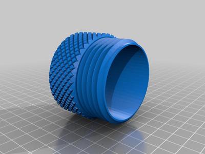 Knurled Container with Divided Insert